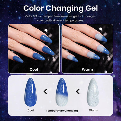 Beetles Cat Eye Gel Nail Polish Set, 6 Colors Glitter Red Pink Shiny Brown Burgundy Purple Blue Green Magnetic Effect Sparkle Stunning Nail Gel Polish Kit Soak Off UV Manicure Gifts for Women