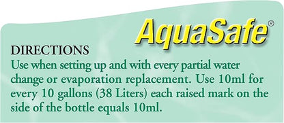 TetraFauna AquaSafe for Reptiles and Amphibians 3.38 Oz, Aqua-Terrarium Water Conditioner, Makes Tap Water Safe (Pack of 2)