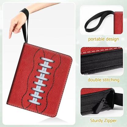 Basketball Card Binder Holder 480 Pockets with 60 Removable Sleeves, Portable Sports Trading Cards Binder Album Collector Organizer Protectors with Zipper,Waterproof