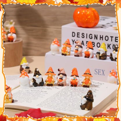 GGSTDDUP 60 Pcs Mini Resin Gnomes Mini Gnomes Figurines for DIY Cake Decoration Ornaments Crafts Moss Landscape