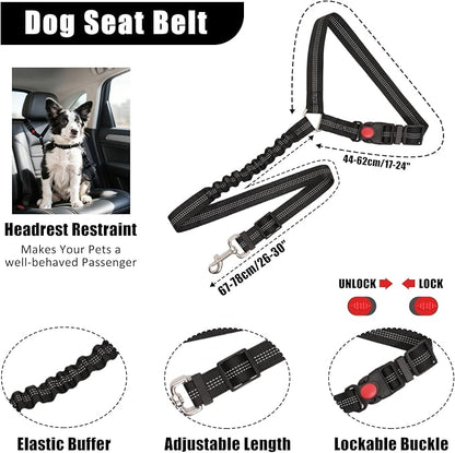 No Pull Dog Harness Adjustable Collar & Leash Set - Dog Halter Harnesses Collapsible Bowls & Poop Bag Dispenser Muzzle ID Tags Toys Fits Small Medium Large Dogs (Black-S)