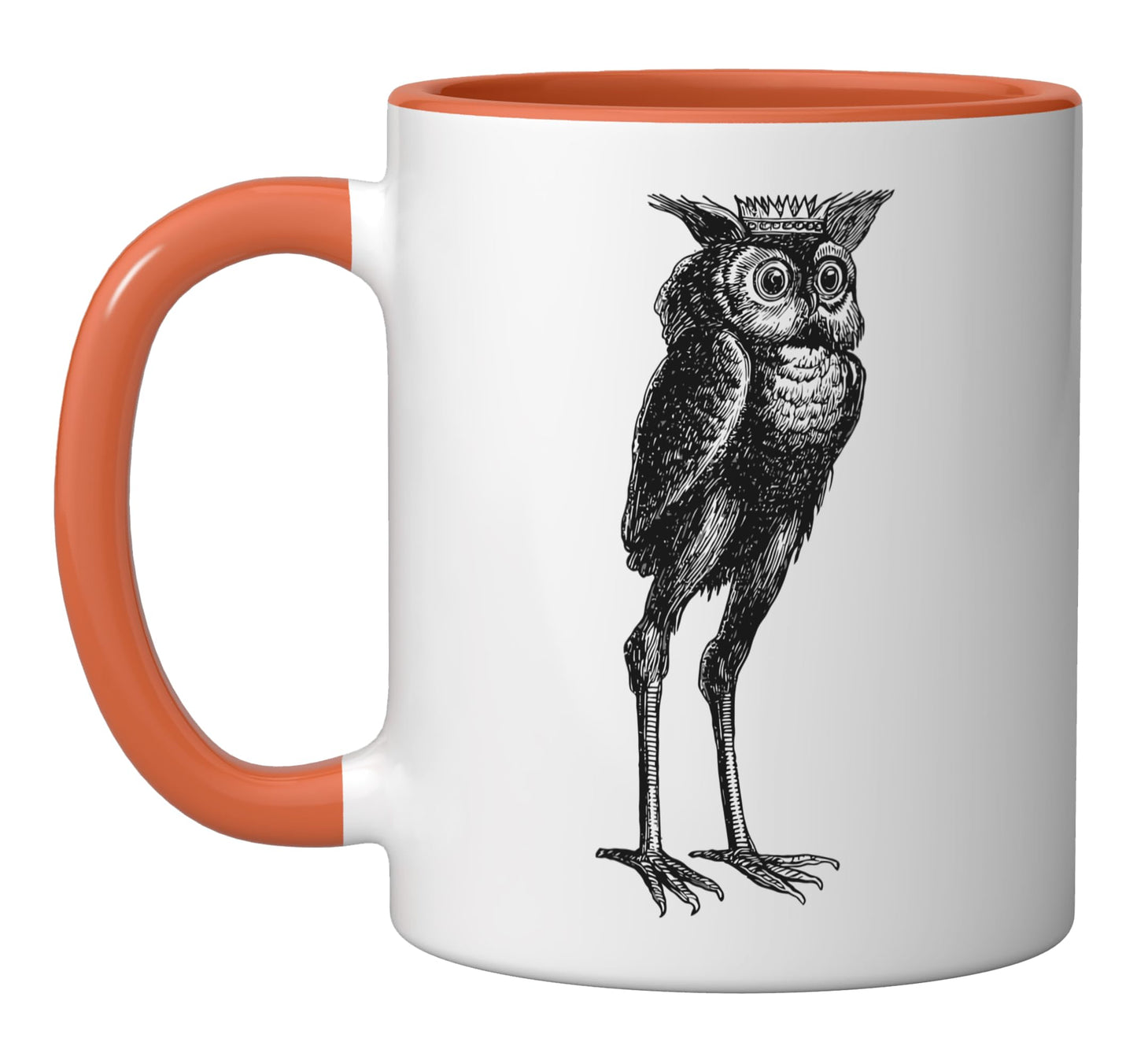 Stolas Ascends Dictionairre Demon Ceramic Mug, Orange/White