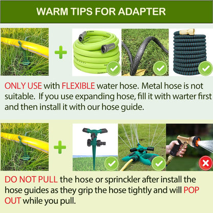 Garden Hose Holder Stake Set of 36 - Durable Plastic fits 3/4 inch Hose Guides for Lawn,Yard & Plant Care, Soaker Hose Support, Kink-Free Watering (Fits 3/4” Hoses)