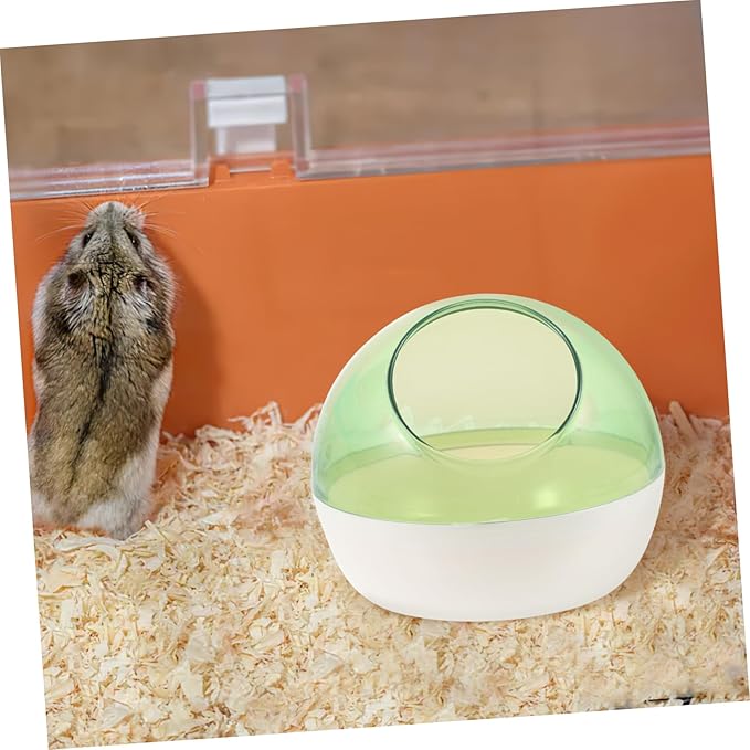 Garneck Multi-Function Hamster Bath Kit Hamster Toilet Chinchilla Dust Bath Easy to Store Transport