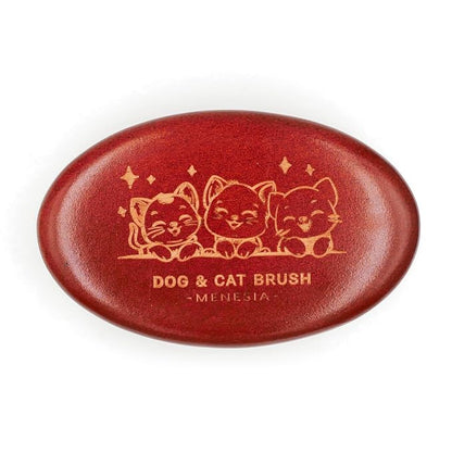 Bamboo Bristle Cushion Brush for Cat & Dog Hair - Bamboo Pet Scalp Massager - Kitty & Puppy Hair Grooming Brush Comb (Brown)