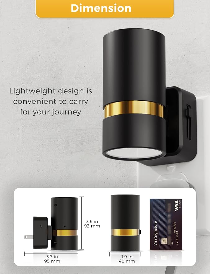 L LOHAS LED Night Lights Plug into Wall, Dusk to Dawn Sensor, Amber Night Light Plug in for Kids, 0-100LM, Ideal for Bedroom, Hallway, Stairs, Nursery, 2 Pack