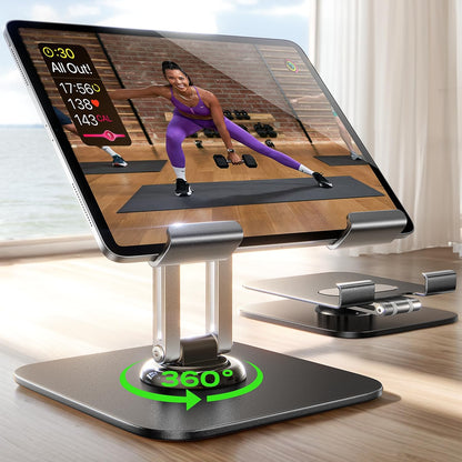 LISEN for iPad Stand Holder Adjustable Tablet Stand for Desk, 2026 Kids for iPad Accessories Rotating Display Stand PC Office Accessories for Desk Women Gifts Kindle Tablet PS Switch iPhone 11"-4.7"