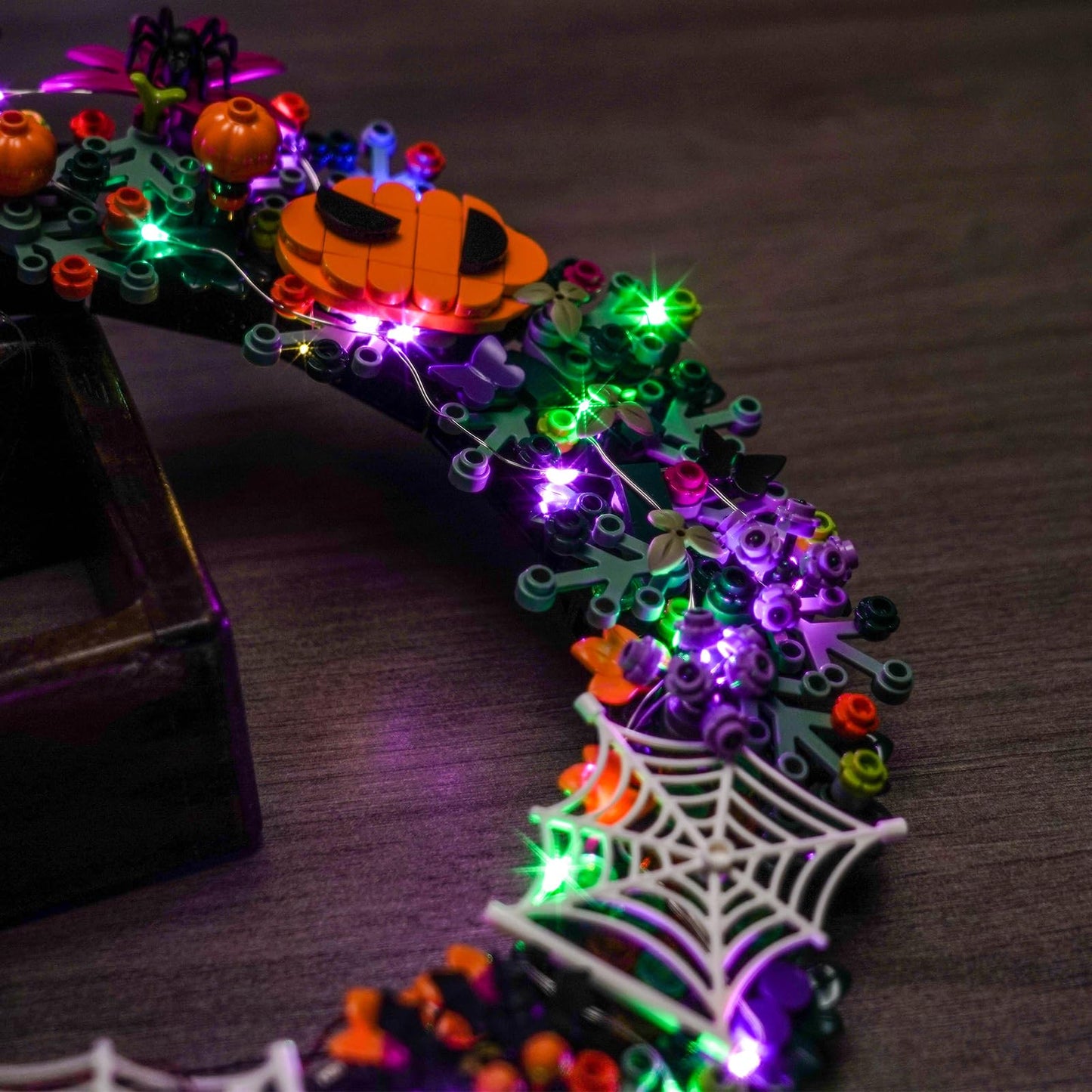 BRICKSHINING LED Lighting Compatible with Lego 40825 Halloween Wreath - JUST Lights,Light Kit Compatible with Lego 40825,NOT Included The Model Set