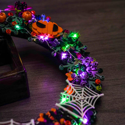 BRICKSHINING LED Lighting Compatible with Lego 40825 Halloween Wreath - JUST Lights,Light Kit Compatible with Lego 40825,NOT Included The Model Set