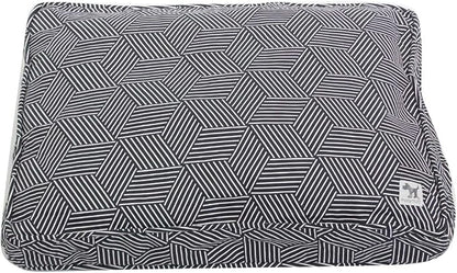 Molly Mutt Sheepy Wool Crate Mat - 100% Cotton Canvas Cover with Temperature-Regulating 100% Natural Wool-Filled Insert Dog Bed - Soft & Supportive Wool-Filled Bed - (30"x21"x2.5", Rough Gem)