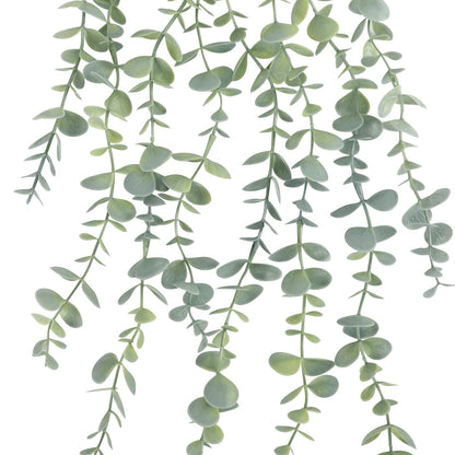 COCOBOO 2 Pcs Artificial Eucalyptus Plants Shelf Hanging Fake Plant in Pot for Wall Bedroom Home Patio Indoor Outdoor Decor