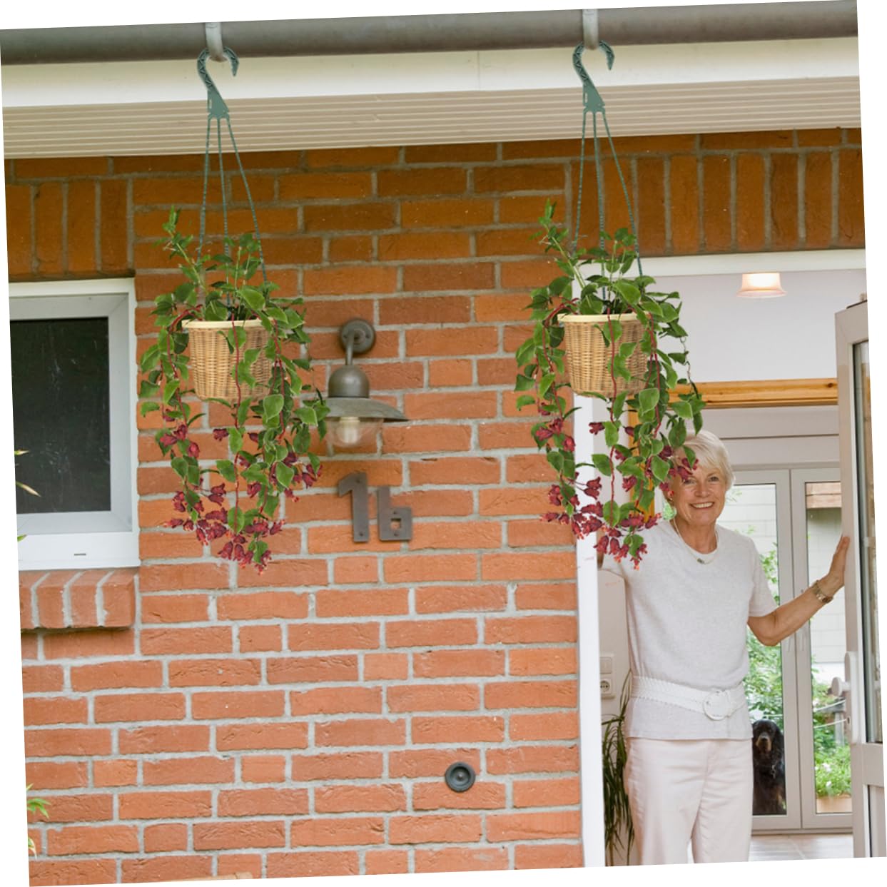 BESPORTBLE 5Pcs Hanging Planters Hooks Set Stylish Wire Flower Pot Hangers for Indoor and Outdoor Use Space Saving Plant Chains for Succulents and Plants