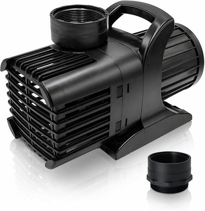 HALF OFF PONDS Submersible Water Pump, 12,500 GPH Pond Pump with 33FT Power Cord and 37FT Max Head, 960W Ultra Quiet Energy Efficient Pump for Koi Pond, Fountain, Waterfall, Water Garden, Skimmer