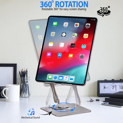 Propware Swivel Tablet Stand for iPad/Kindle/PS/Switch/iPhone 13"-4.7" Holder, Adjustable Tablet Stand for Desk, Kitchen, PC Office Accessories for Desk, Men, Women, iPad Accessories