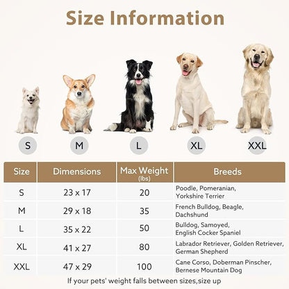 JOEJOY Orthopedic Dog Bed for Small Dogs, Washable Dog Crate Bed Small Sized with Removable Cover, Egg Memory Foam Pet Beds, Brown, 23"x17"