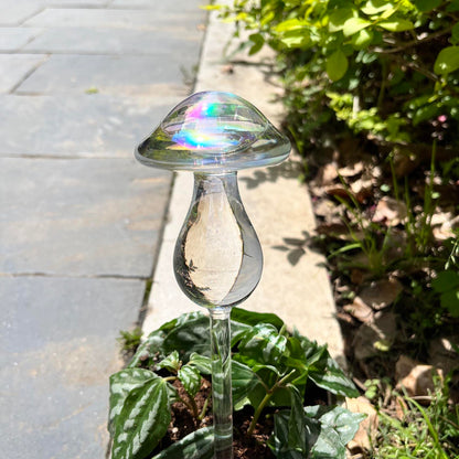 Kingbuy Iridescent Mushroom Self-Watering Globes for Plants - 2 Pack Automatic Plant Waterer Indoor/Outdoor, Plant Watering Devices with Continuous Moisture Supply, No Electricity Needed