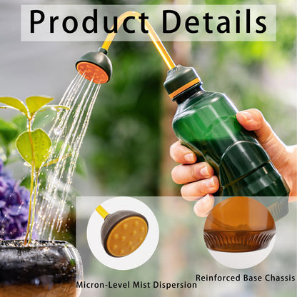 Zisqerts 450ml Plant Watering Can Spray Bottle for Indoor Plants, Succulents, Flowers Fine Mist Squeeze Bottle for Home Gardening & Plant Care (2)