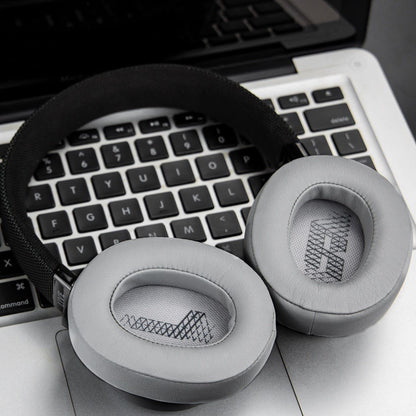 SOULWIT Professional Replacement Ear Pads for JBL Live 500BT/Live 500 BT Around-Ear Wireless Headphone, Earpads Cushions with Softer Protein Leather, Noise Isolation Foam - Grey