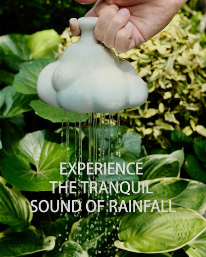 Cute Ceramic Watering Can for Indoor and Outdoor Plants, Rain Cloud Watering Bell Thumb Pot, Small Watering Can for Garden Decoration
