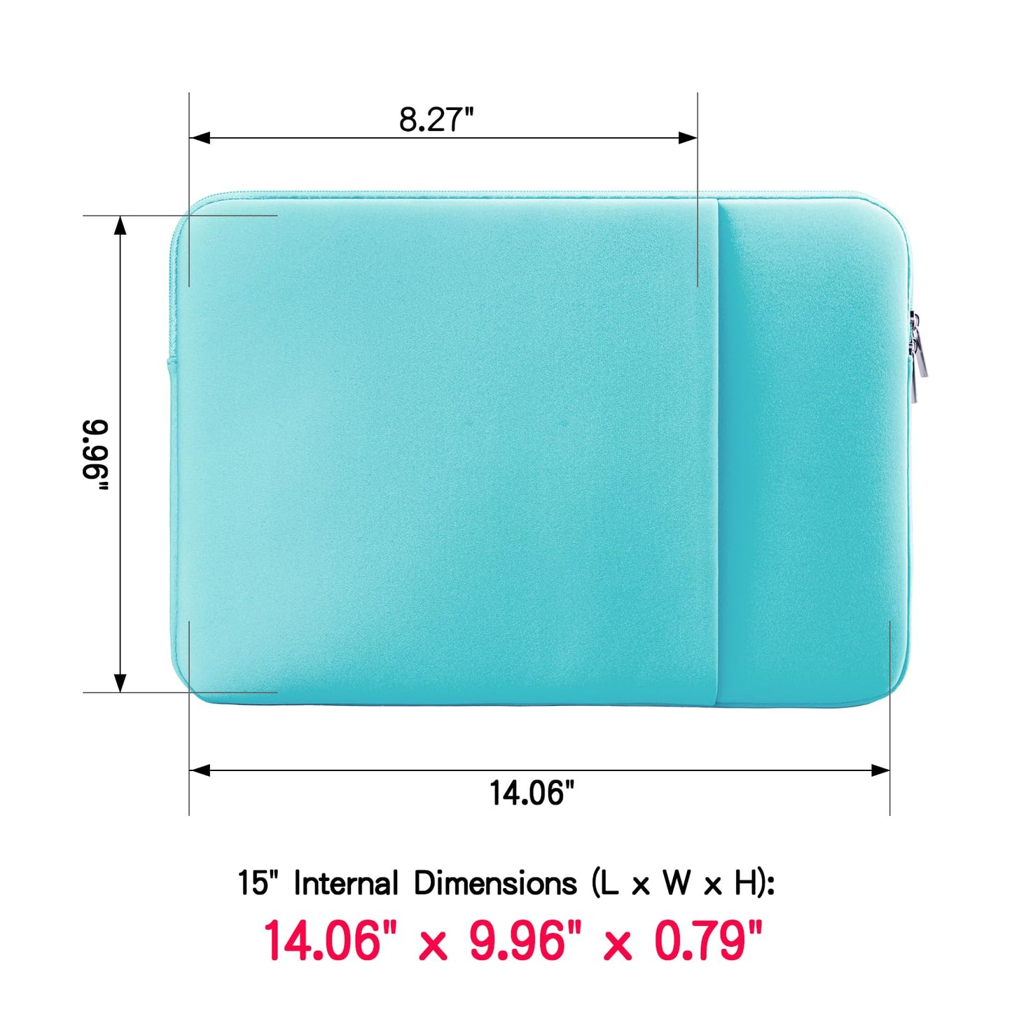 RAINYEAR 13 Inch Laptop Sleeve Compatible 13.3" MacBook Air/Pro M1 M2 M3 M4 A3240 A3113 A2681 A2337 A1932 A2179 A2338 A1706 A1708 Case Bag with Front Pocket Accessories Pouch (Red, Upgraded Version)