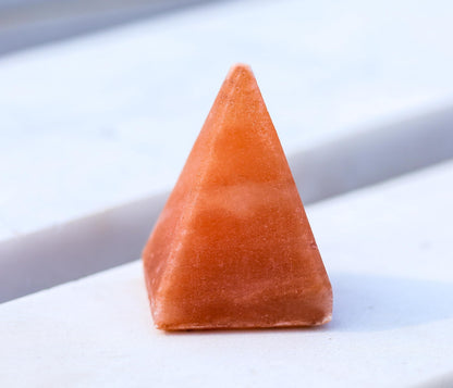 NatureBoost Himalayan Pink Salt Night Light Pyramid (1 Pack) Decorative Ambient Night Lights for Bedroom, Bathroom, Nursery & Home Décor