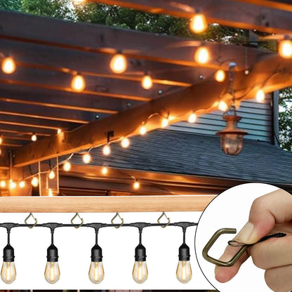 Viweolm 60 Pcs Bronze Eye Hooks Screw Heavy Duty,Ceiling Hooks for Hanging Plants,String Lights,Cup,Wind Chime,Bird Feeders. Plant Hanger Indoor&Outdoor