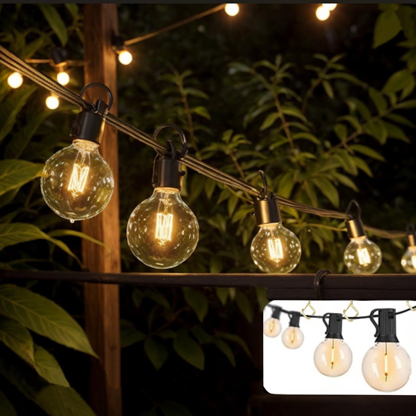 Sexoeie 35PCS Eye Screw Hooks for Hanging Heavy Duty with Safety Buckle.Metal Ceiling Hooks for Hanging Plants,Cup,Wind Chime,Bird Feeders,String Lights at Indoor&Outdoor,2.36 Inches Gold