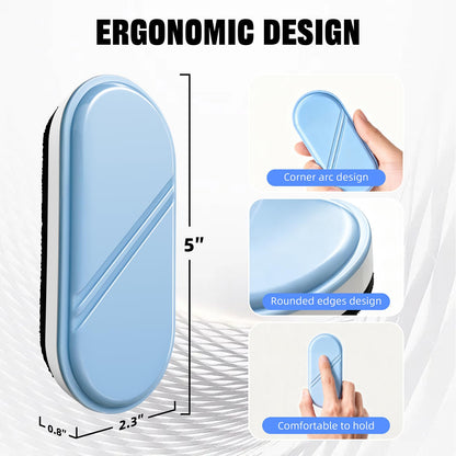 FUNISKETCH Magnetic Detachable Dry Erase Eraser, Glass Board Erasers, 1 Pack, Whiteboard Eraser for Dry Erase Board, Glass Board, Calendar Board, Office and School Supplies (Blue)