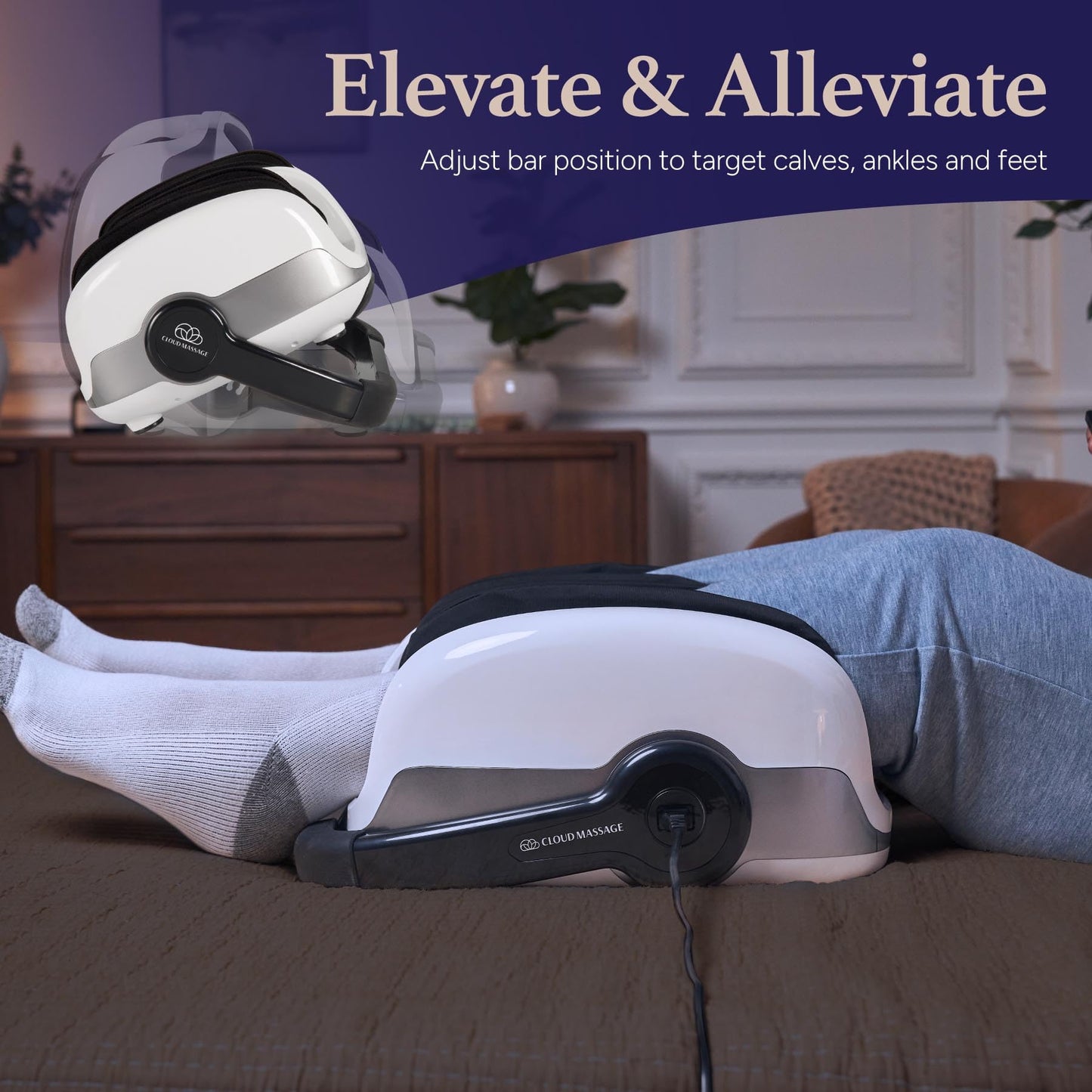 Cloud Massage Shiatsu Foot Massager with Heat – Deep Kneading for Pain Relief – Perfect for Father’s Day, Circulation & Relaxation – Ideal for Plantar Fasciitis, Neuropathy & Arthritis