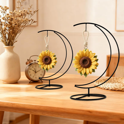 YY YEARCHY Ornament Display Stand Iron Pothook Stand for Hanging Globe Air Plant Terrarium, Witch Ball, Christmas Ornament and Home Wedding Decoration(10.63*4.88, 2PCS)