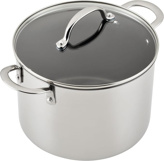 Farberware Millennium Stainless Steel Nonstick Cookware Induction Pots and Pans Set, 10-Piece Kitchenware Set