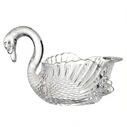 Godinger Swan Centerpiece Bowl Crystal Giftware