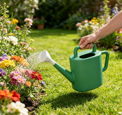 2 Gallon Watering Can, Resin Watering Can, Large Capacity, Easy Pour, Dual Handle, Indoor Outdoor Plants, Garden Watering Can, Houseplants, Mess-Free Refill