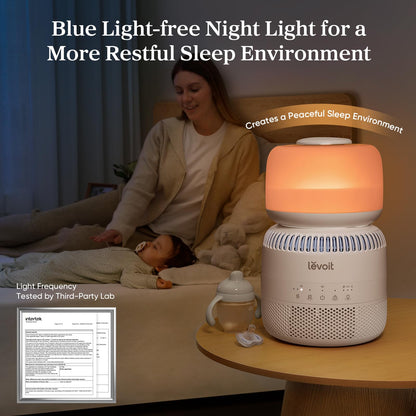 LEVOIT Humidifiers for Bedroom, Quiet (3L Water Tank) Cool Mist Top Fill Essential Oil Diffuser with 25Watt for Home Large Room, 360° Nozzle, Rapid Ultrasonic Humidification for Baby Nursery and Plant