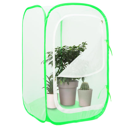 Mesh Plant Tent Enclosure, Pop-Up Cage Plant Cover, Outdoor Garden Protection Guard for Pests, Bird, Pest (16 x 16 x 24 Inches)