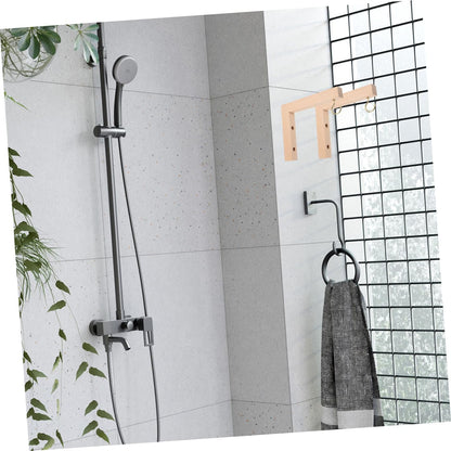 Happyyami 2pcs Wooden Wall Mount Plant Hangers Flowerpot Hanging Hooks for Outdoor Hanging Baskets Bird Feeders Wind Chimes Patio Garden