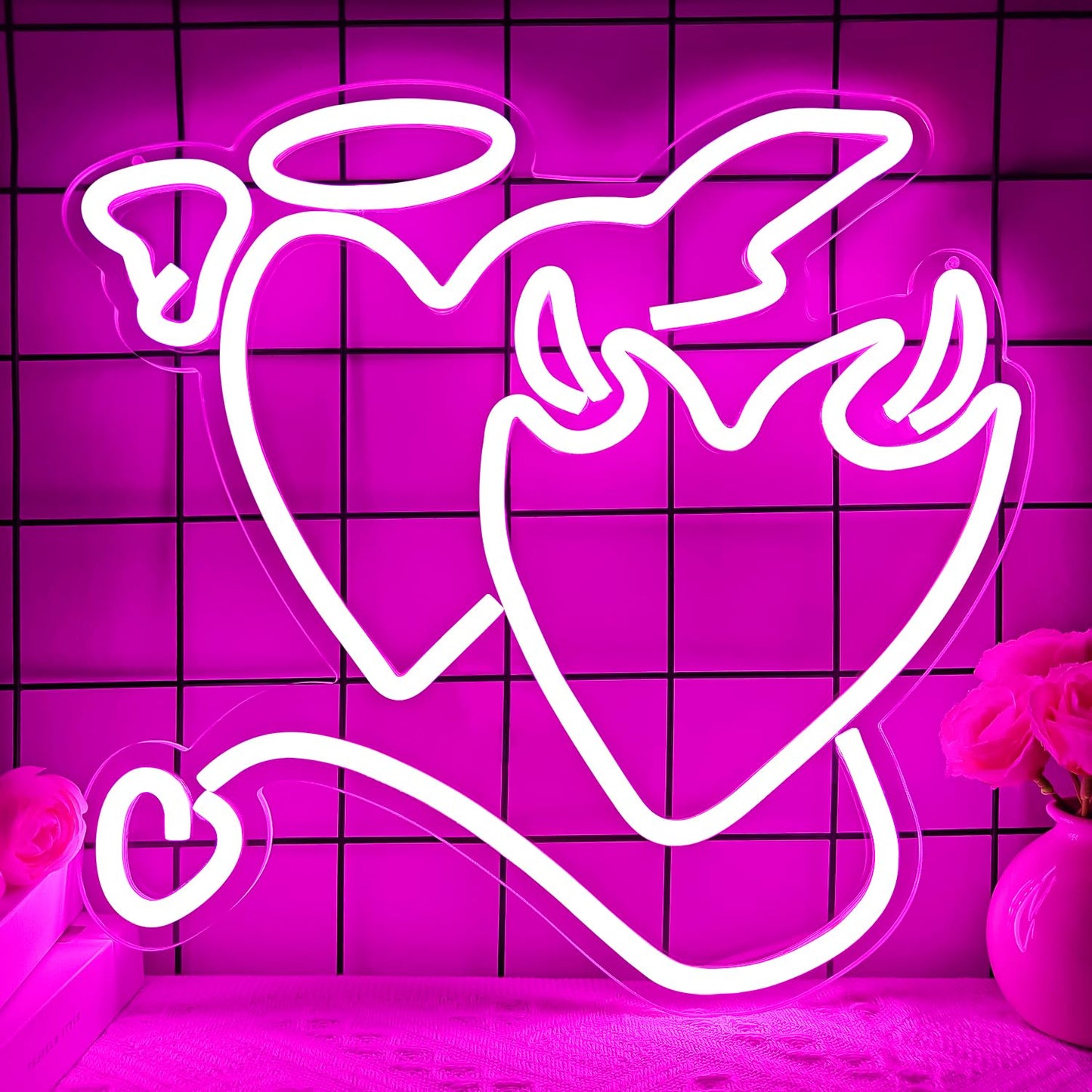 Ajoyferris Lady Back Neon Sign Dimmable LED Lady Sign Woman Neon Sign Sexy Lady Neon Signs for Bedroom Man Cave Bar Store Home Party Art Decor Gifts(16X11 inches,Blue)