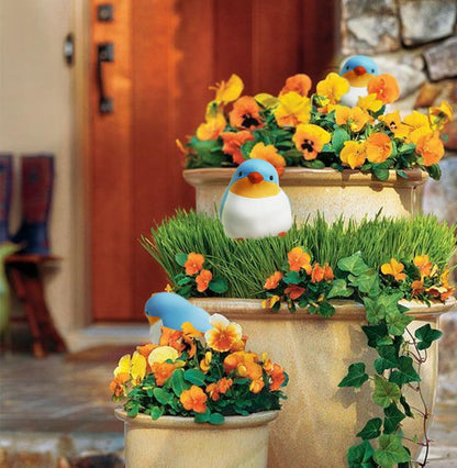 YFDB Bird Shaped Plant Watering Globes(Bule 4ps) Plants Suitable for Indoor and Outdoor Use Should be Kept Constantly Moist. The Interesting Shape Makes The Garden More Interesting and Beautiful.