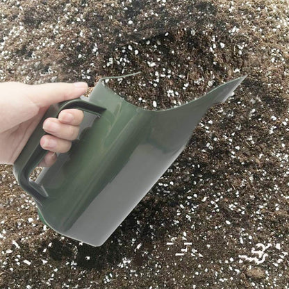 Garden Plastic Shovel, Garden Tool Bucket Shovel, Cultivation Bucket Scoop Sieve Multi Function Spoon Rush Potted Plant Wear Resistant Digging Tool for Flower Vegetable, Plants Care(Color:Green)