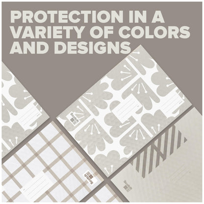 Scotch Poly Bubble Mailers, Assorted Taupe Designs, Size 5 Large, 10.5 in x 15 in, 12 Mailers