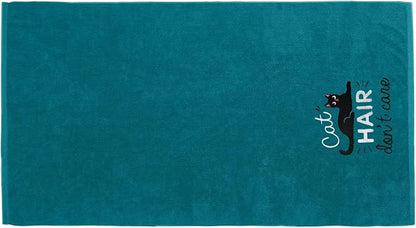 DAN RIVER Dog Towel - Pack of 1, 100% Cotton, 20x40, Ultra Soft 450 GSM, Super Absorbent & Quick Drying Towel for Dogs, Cats, and Other Pets, Teal.