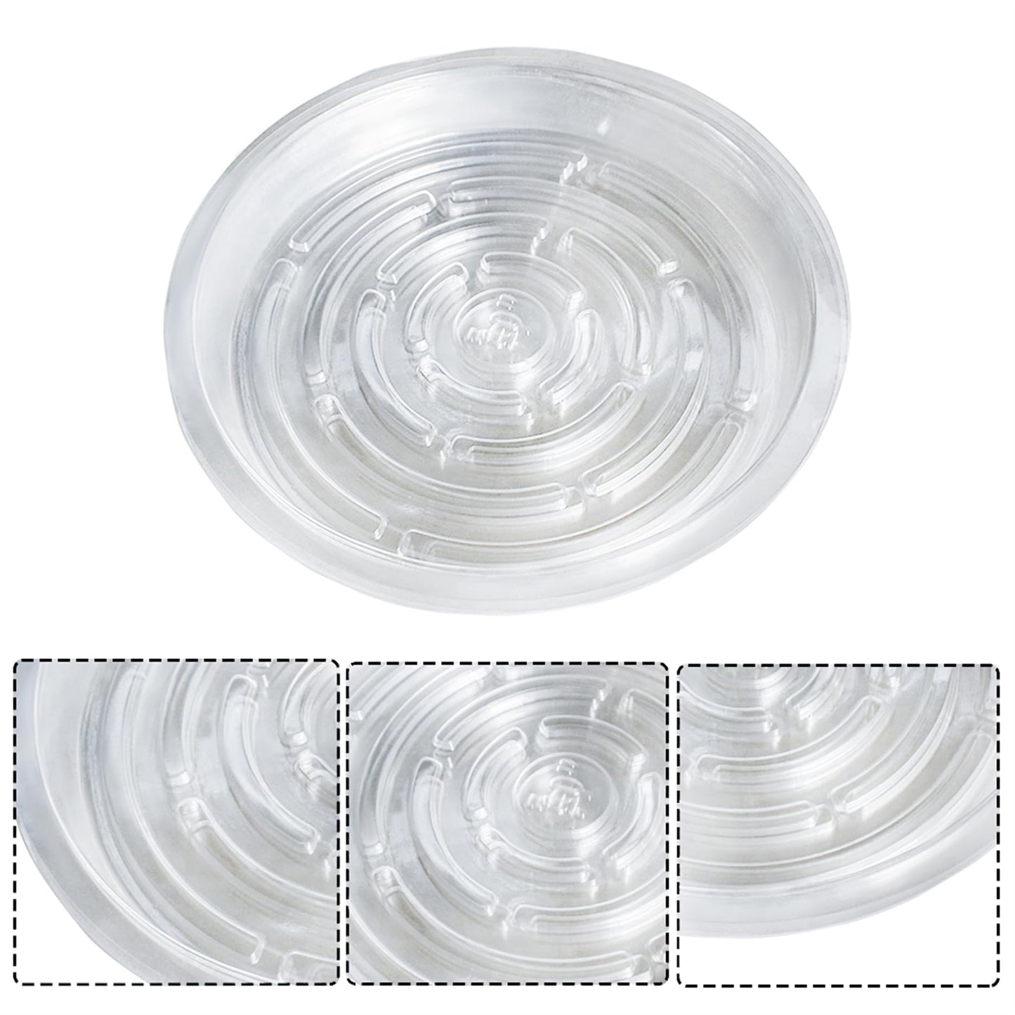 LiGuVCY 10 Pcs Plastic Plant Saucer 10 Inch Flower Drip Trays for Pot Indoors Outdoor