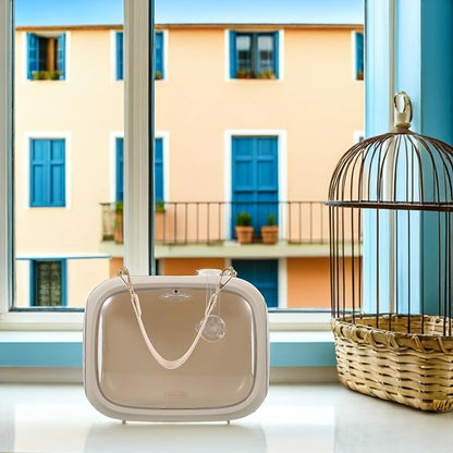 HEMOTON Portable Bird Carrier Bag for Small Birds and Parrots Lightweight Breathable Travel Cage with Handle for Outdoor and Travel Use