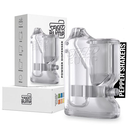 Portable Pepper Shaker (Clear) - Versatile Seasoning Set, Multi Functional Salt Dispenser Spice Shakers for Easy Use - Convenient & Durable Plastic Salt and Pepper Dispenser for Fine Spices