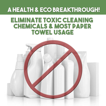Nano Towels - The Amazing Eco Cloth That Cleans Virtually Any Surface with Only Water. No More Paper Towels Or Toxic Chemicals. 4-Pack (14x14, Lavender)