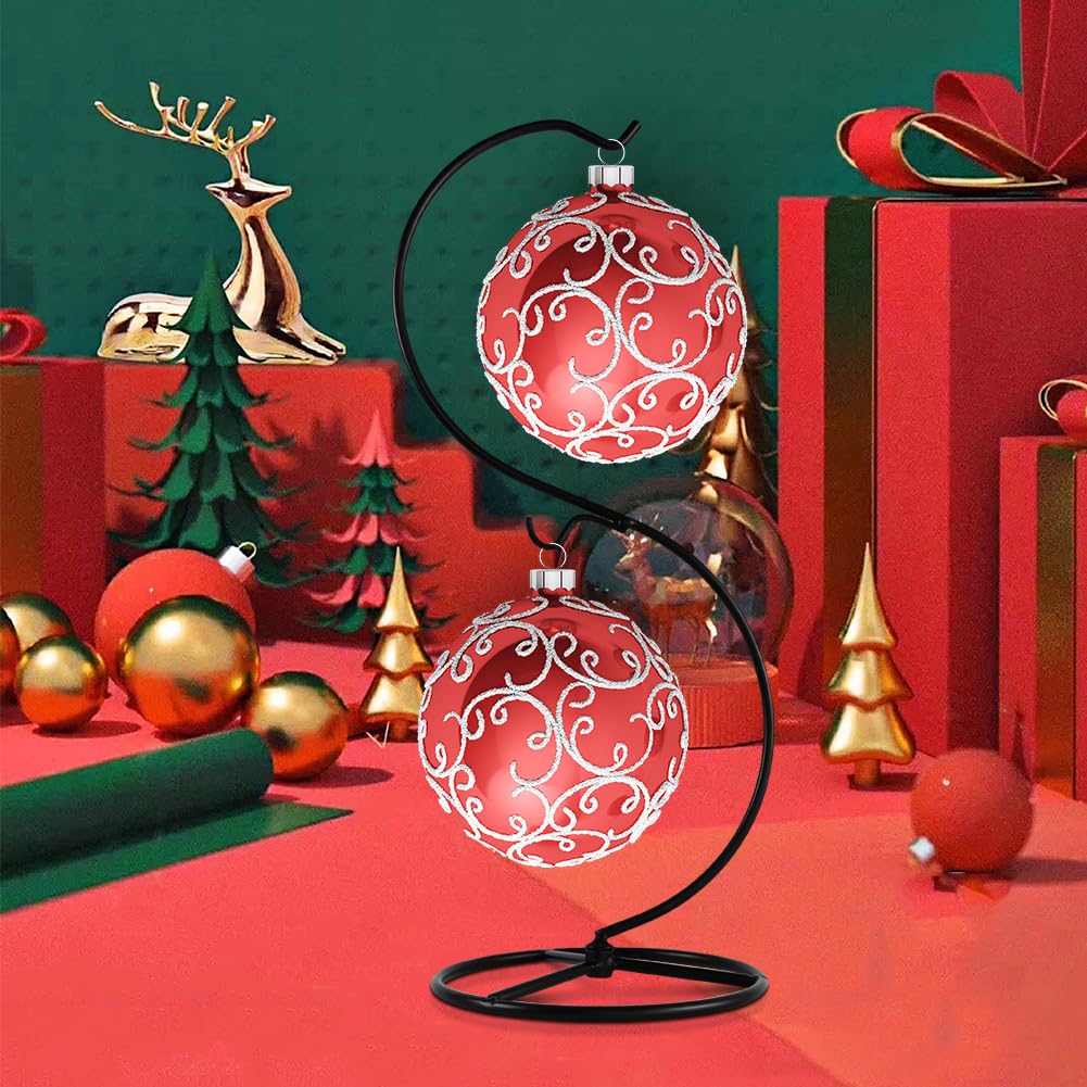 CXLE 2pcs Ornament Display Stand, Ornament Hanger Stand for Hanging Glass Globe Air Plant Terrarium, Witch Ball, Christmas Decor and Home Wedding Decoration