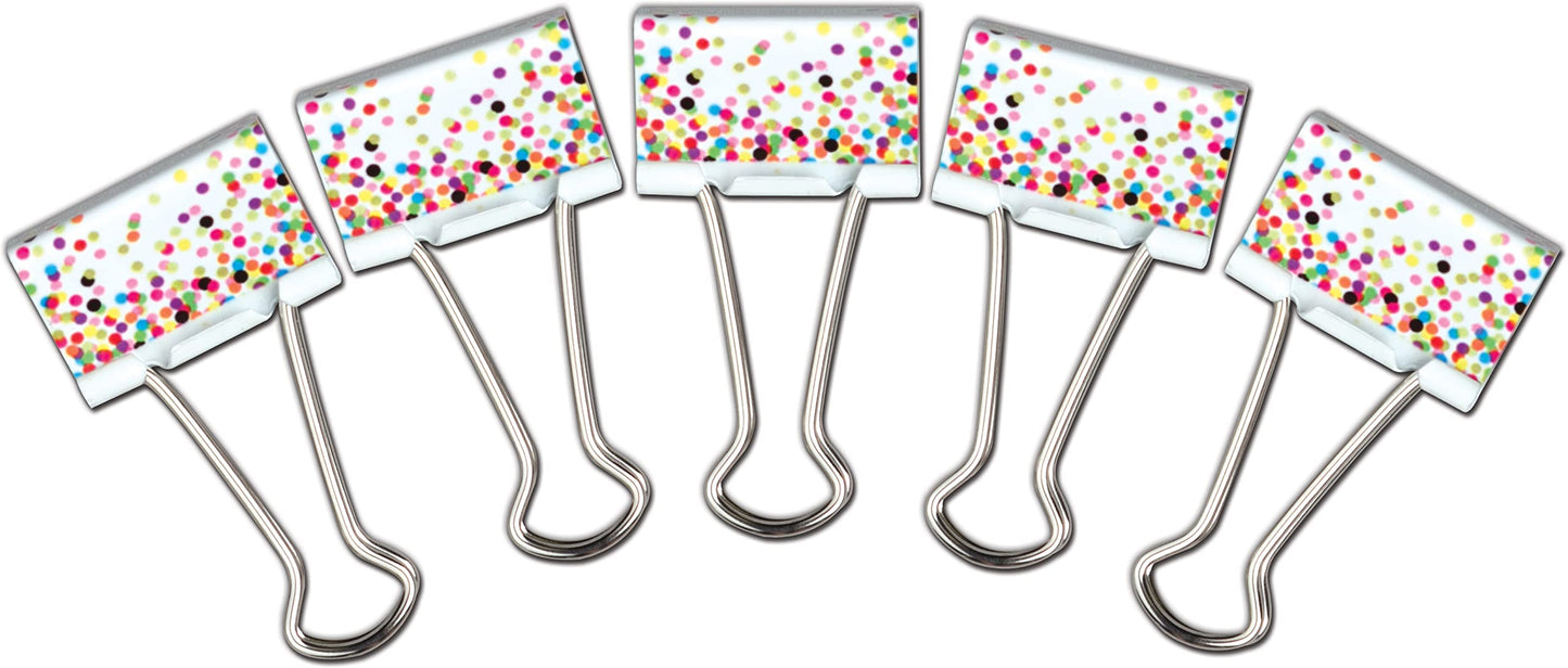Teacher Created Resources Confetti Medium Binder Clips (TCR20857)