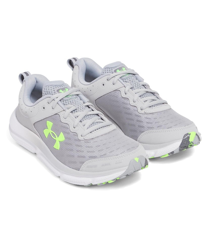 Under Armour Men's Charged Assert 10, (011) Mod Gray/Mod Gray/Hyper Green, 15.5, US