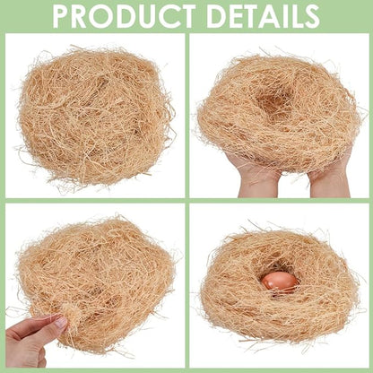 CREATCABIN 30G Natural Raffia Grass Bird Nesting Grass Easter Basket Gift Box Vase Filling Decoration Canary Finch Box Fillers for Birds Pets Nest Cages Budgie Hummingbird Parakeet Gift Packing