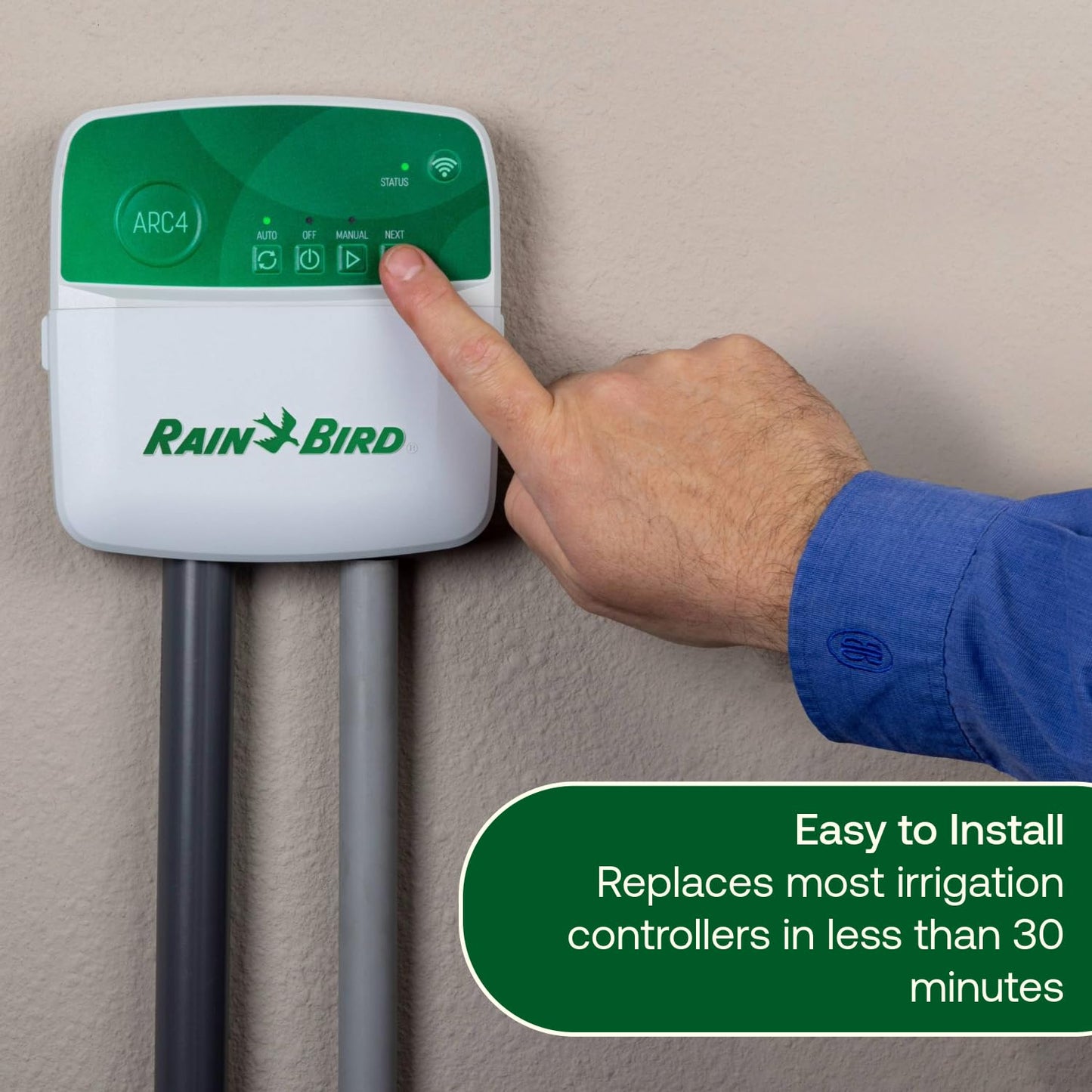 Rain Bird ARC6 App-Based Indoor Smart WiFi Irrigation Sprinkler Timer/Controller, 6-Zone/Station, EPA WaterSense Certified, Compatible with Alexa, Indoor 6-Station